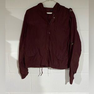 Brandy Melville Maroon Lightweight Jacket